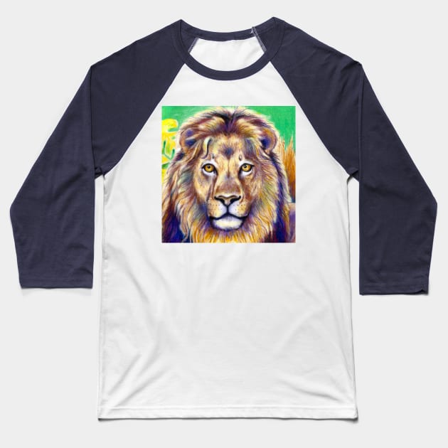 Lion Baseball T-Shirt by Kimikim